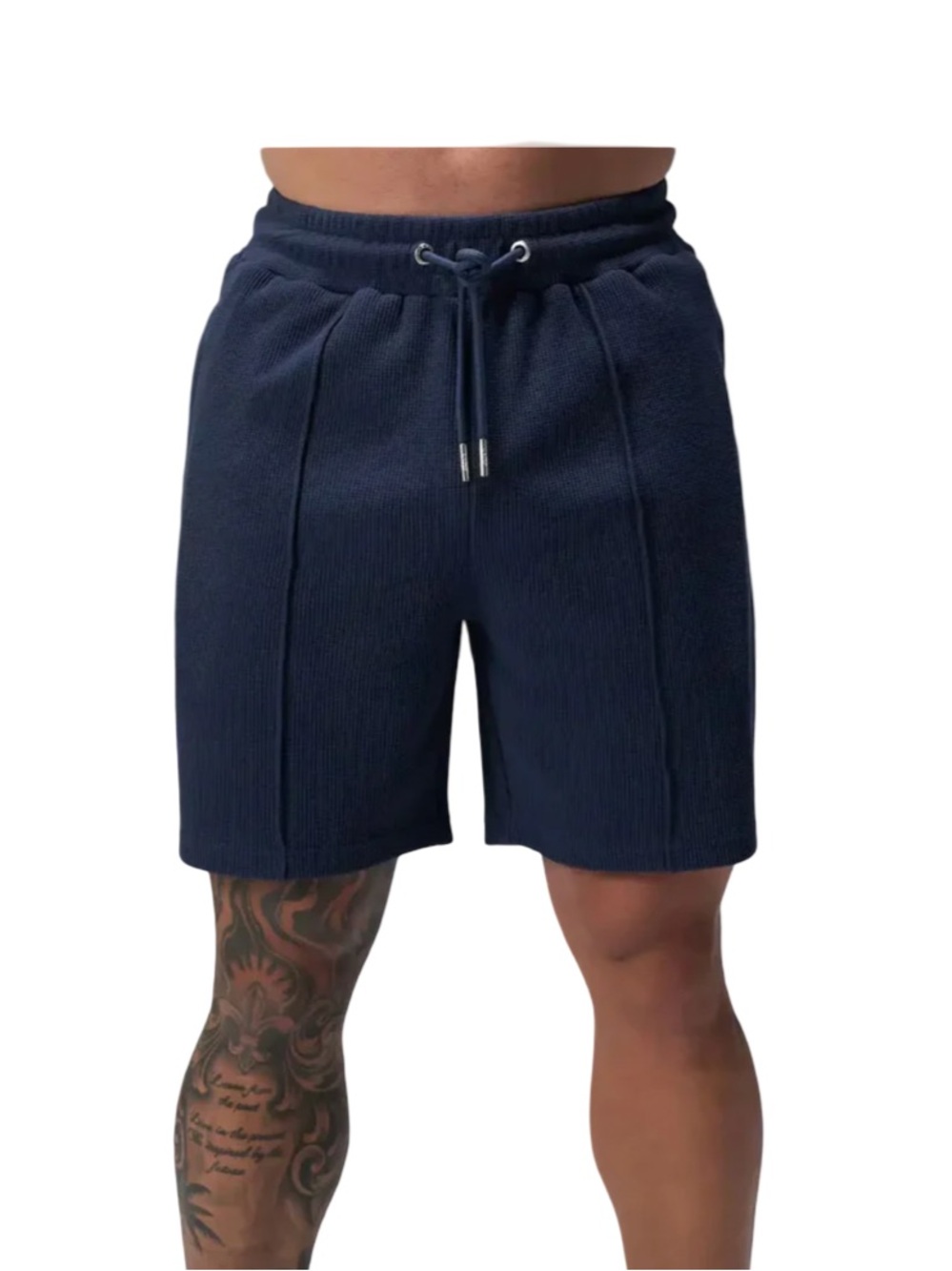 TLF Apparel GTS Navy Waffle Tech 7" Athletic Short NWT Size L